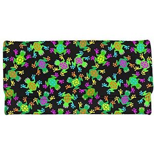 Jeiento Trifold Portefeuilles voor Vrouwen Portemonnee met Coin Pocket Kaarthouder Organizer Clutch Bag Telefoon Houder PU Lederen Slanke Portefeuilles, Groene Kikker, Large, onbezorgd