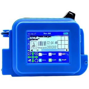 Miniprinter, Miniprinter Draagbare QR-balk Batchcode Datumnummer Logo Vervaldatum Handheld Inkjetlabel,voor QR-code Datum Voedsel(With white ink)