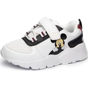 Disney Mickey Mouse Trainers Kids Classic Velcro White Sports Sneakers 23 EU