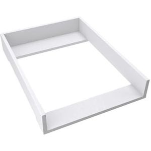 regalik Aankleedopzetstuk voor Hemnes 500 IKEA 72cm x 50cm - Afneembaar aankleedtafelopzetstuk voor commode in wit - Afgesloten met ABS materiaal 1mm