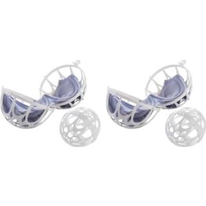 Siepificius 2 Pcs BH Wasserij Ballen Ruimtebesparende Kleine Netto Herbruikbare Schoonmaak Gereedschap Persoonlijke Verzorging Ondergoed Protector Houehold Slaapzaal, Set van 2 (veelkleurig), as