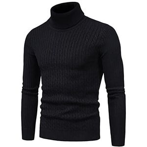 pologmase Slim Fit Coltrui Trui Mannen, Duurzame Mannen Slim Fit Basic Coltrui T-shirts | Casual Gebreide Twisted Pullover Solid Truien Coltrui Voor Mannen