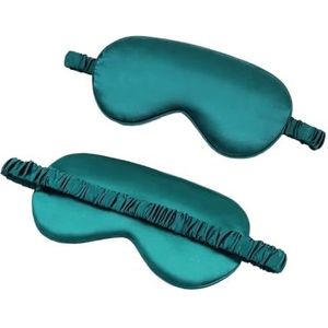 Geïmiteerde zijden ooglapje, schaduw, slaap, oogmasker, ooglapje, reizen, relaxhoes, oogschaduw, gezondheid, slaapschild, zachte oogverzorgingshulpmiddelen (groen, 1 stuks)