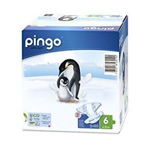 Pingo Milieuvriendelijke luiers, hypoallergeen, maat 6 XL (15-30 kg), 2 x 32 stuks