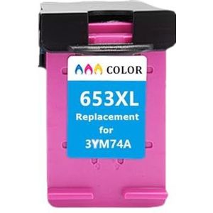Inktcartridge 653 653XL Vervanging for D-eskJet Ink Advantage 6075 6475 Printer(1Pack Color)