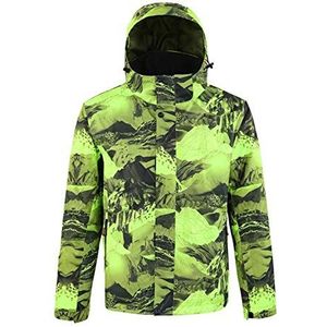YABAISHI Heren Dubbel Snowboard Jacket Men's Fashion Outdoor winddicht waterdicht ski-jack Ski Coat (Color : Green, Size : XL)