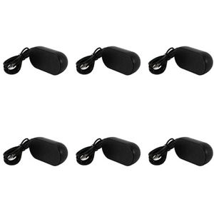 Goufride 6X USB Speaker Draagbare Luidspreker Aangedreven Stereo Multimedia Luidspreker voor Notebook Laptop PC (zwart)