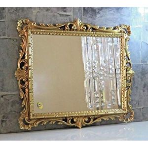 Artissimo Wandspiegel goud ornamenten barokspiegel kappersspiegel gangspiegel spiegel 43x37