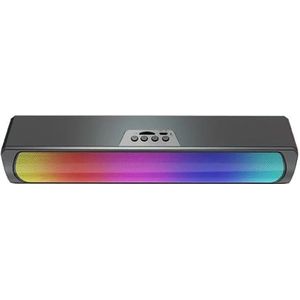 Tweeter auto Tweeters voor auto Computerluidspreker RGB Bluetooth-compatibel 5.0-soundbar Stereogeluid Subwoofer PC-soundbar Gaming-luidspreker
