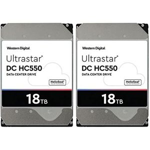 WD 2-pack Ultrastar SATA-serie 18TB SATA III 3,5"" interne datacenter HDD, 7200 RPM
