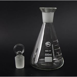 GatherTOOL 1Pc Glazen Potten Bepaling Fles 50ml Tot 1000ml Met Slijpmond Voor Chemie Laboratorium Experiment (Capaciteit: 250ml)