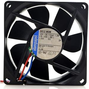 PAPST 8412 NGM 8CM 8025 12V 1.3W double ball ultra-quiet cooling fan