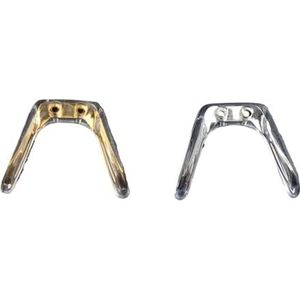 Siliconen neuspads for brillen, 2 stuks met metalen kern for brilbruggen(Gold)