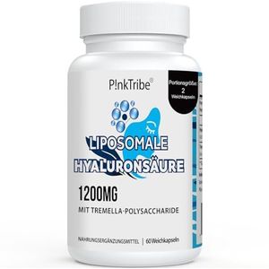 Liposomaal hyaluronzuur, hyaluroncapsules – hoge dosering, 1200 mg per portie, hoogmoleculair 500-700 kDa, 60 zachte capsules