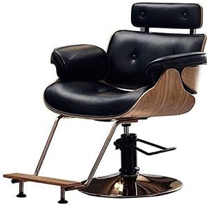 UGD8TQR Renovatie Huis Kapper Stoelen voor Kapper Kapper Stoel Salon Kappers Hydraulische Mode Kapper Stoel Tattoo Stoel Shampoo Schoonheidssalon Apparatuur (kleur: zwart Maat: B)
