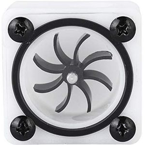 Debietindicator, 2-weg / 3-weg waterkoeling-stroommeterweergave Waaier-waterstroommeter voor pc-computers Waterkoelsysteem, G1 / 4 2-punts draadsnelheidsstroommeter (2-weg)