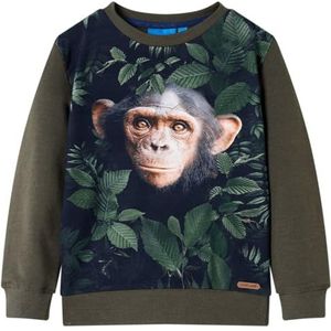 Kindertrui 104 kakikleurig