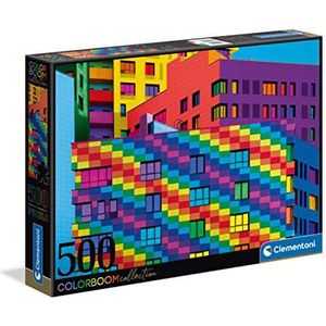 Clementoni Colorboom Collectie - Vierkanten - 500 stukjes - Puzzel voor volwassenen, gemaakt in Italië, 35094, No Color