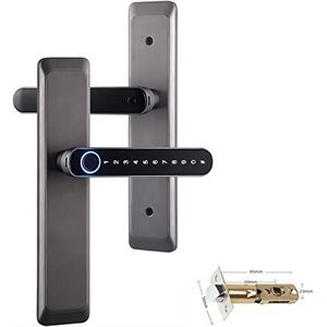 Smart Door Lock, Tuya Digitaal Elektronisch Slot Smart Biometrische Vingerafdruk Sloten Wachtwoord Keyless Entry Deurslot for Voor Huis Thuiskantoor,ondersteunt vingerafdrukontgrendeling(T1gun with g