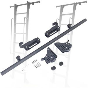 Rolling Library Ladder Hardware Kit-Stalen Ronde Buis (geen Ladder), Mobiele Ladderbaan Met Vloerrolwielen For Binnen/huis/zolder/bibliotheek (Size : 3.3ft/100cmtrack kit)