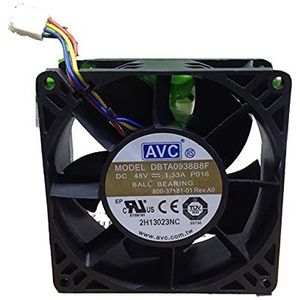 Original server fan DBTA0938B8F 9238 48V 1.33A 4-wire PWM Inverter fan