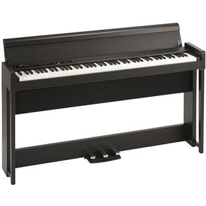 Korg C1-BR Digitale piano met 88 toetsen, met standaard, bruin