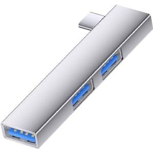 Compact USB Hubs Adapter 3Port Uitbreiding 5Gbps Gegevensoverdracht Hoekig Ontwerp Voor Mobiele Apparaten Computer