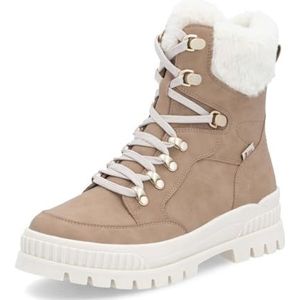 Rieker Evolution W2174 Veterlaarzen voor dames, losse binnenzool, waterafstotend, RiekerTEX, Beige 20, 42 EU