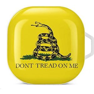 Not Step on Snek Oordopjes Hoesje Compatibel met Samsung Hard Shell Beschermhoes Wit-Stijl