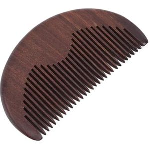 duomaoyi Handgemaakte sandelhout haarkam, antistatische kam, fijne getande kam met brede tanden