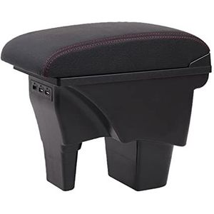 Auto Armsteun Opbergdoos Armsteun Doos Centrale Opbergdoos Auto Accessoires Auto Armleuningen USB Licht Armsteun Doos Voor Suzuki Voor Vitara Armsteun Opbergdoos(A1)