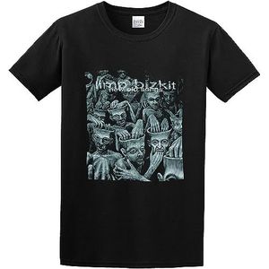 Men's Limp Bizkit New Old Songs Tshirt Print Tees Short Sleeve O Neck overhemden(Small)