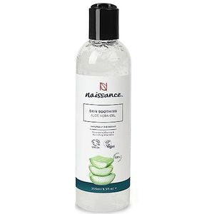 Naissance Aloë Vera Gel (nr. 707) 250ml - Verkoelend, Verzachtend en Hydraterend, Aftersun, voor Alle Huidtypes, Gezicht, Lichaam en Haar