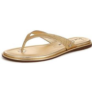 Sam Edelman Platte Thong Sandaal Schoenen voor Dames - Remi, Gouden Boa, 37 EU