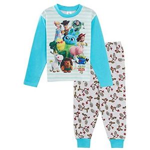 Disney Toy Story 4 jongenspyjama voor kinderen, volledige lengte, Buzz Woody Forky Pjs set maat 7-8 jaar, wit