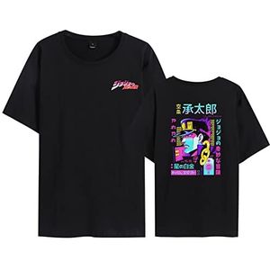 xhomeshop JoJo's Bizarre Adventure T-shirt Unisex Anime Print Tops Zomer Casual Comfy Shirt met Korte Mouwen