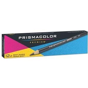 Prismacolor Premier grafiet tekening potloden met gum & puntenslijper Grafit-stiften. 12-Count ebbenhout