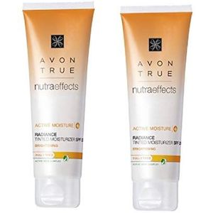 Avon 2 x Nutra Effects Radiance Getinte Moisturiser SPF 20 50 ml Nieuw