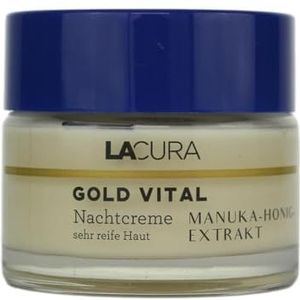 Lacura Gold Vital nachtcrème met manuka honing extract zeer rijpe huid 50ml
