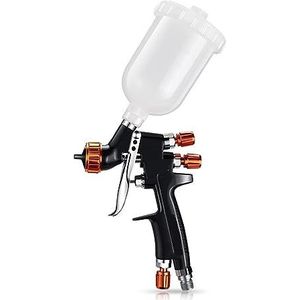 Luchtverfspuit 1-1,2 mm mondstuk Professioneel mini-verfspuistool Airbrush for het schilderen van auto Aerograph pneumatisch pistool voor doe-het-zelf auto- en huisverf(1.0mm caliber)
