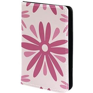 perzik roze bloemen gepersonaliseerde paspoorthouder paspoorthoes paspoort portemonnee reizen essentials, Meerkleurig, 11.5x16.5cm/4.5x6.5 in