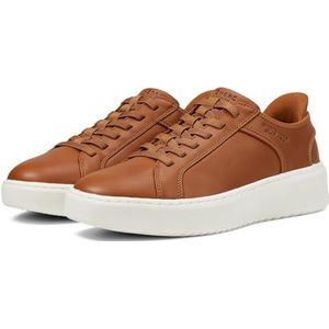 Skechers Heren Court Break - Double Vented Hands Freee Slip-insSneaker, Cognac, 6.5