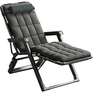 FZDZ Opvouwbare ligstoel, draagbare tuin zonnebed relaxer fauteuil, 5 standen verstelbaar, stalen frame, outdoor loungestoel voor strand, terras, zwembad, gazon (kleur: Yh-003)