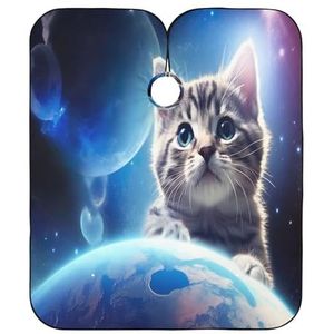 Kapperscape Leuke Ruimte Kat Professioneel Kappersschort Antistatische Kapperscape Kapperscape Voor Haar Styling Kappers 140 x 168 cm