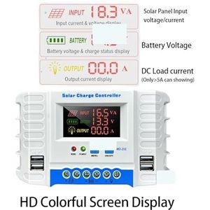 20A 30A 40A PWM Solar Laadregelaar 12V 24V PV Regulator LCD Display Dual Port Controller Overbelastingsbeveiliging(30A)