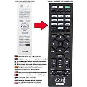 Vervangende afstandsbediening geschikt voor EPSON EMP-TWD1 | EMP-TWD10 | EMP-W5D