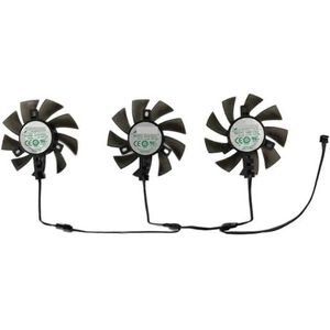 3 stuks/set, GA81S2U, koelventilator voor videokaarten voor ASRock RX 5700 XT voor Challenger Pro 8G OC, 5600XT voor Phantom voor Gaming 6G, voor VII 16g