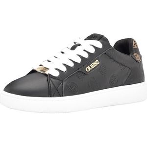 GUESS Women's RENZY Sneaker, Black, 5.5