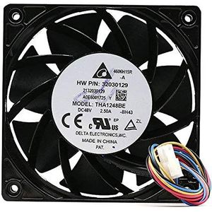 DELTA THA1248BE BH43 DC48V 2.60A 120x120x38mm Ball Bearing aluminum frame fan