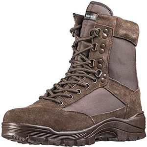 Mil-Tec Heren Tactical Boot M.YKK laarzen met rits, bruin, 47 EU